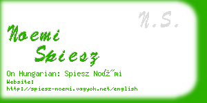 noemi spiesz business card